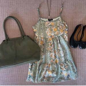 American Vintage Olive Shoulder Bag